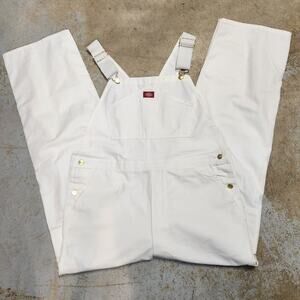 Dickies 38 X 32 Mens White Painters Bib Overalls
